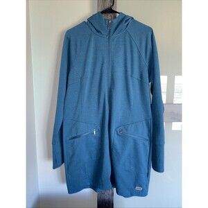 Merrel Full Zip Long Hoodie Jacket Size Woman’s Size XL Teal